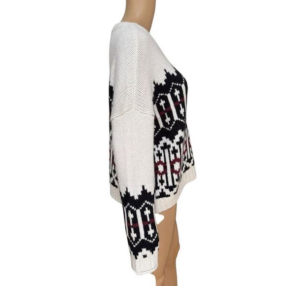Lou & Grey Fair Isle Slouchy Sweater Size S - Picture 5 of 9